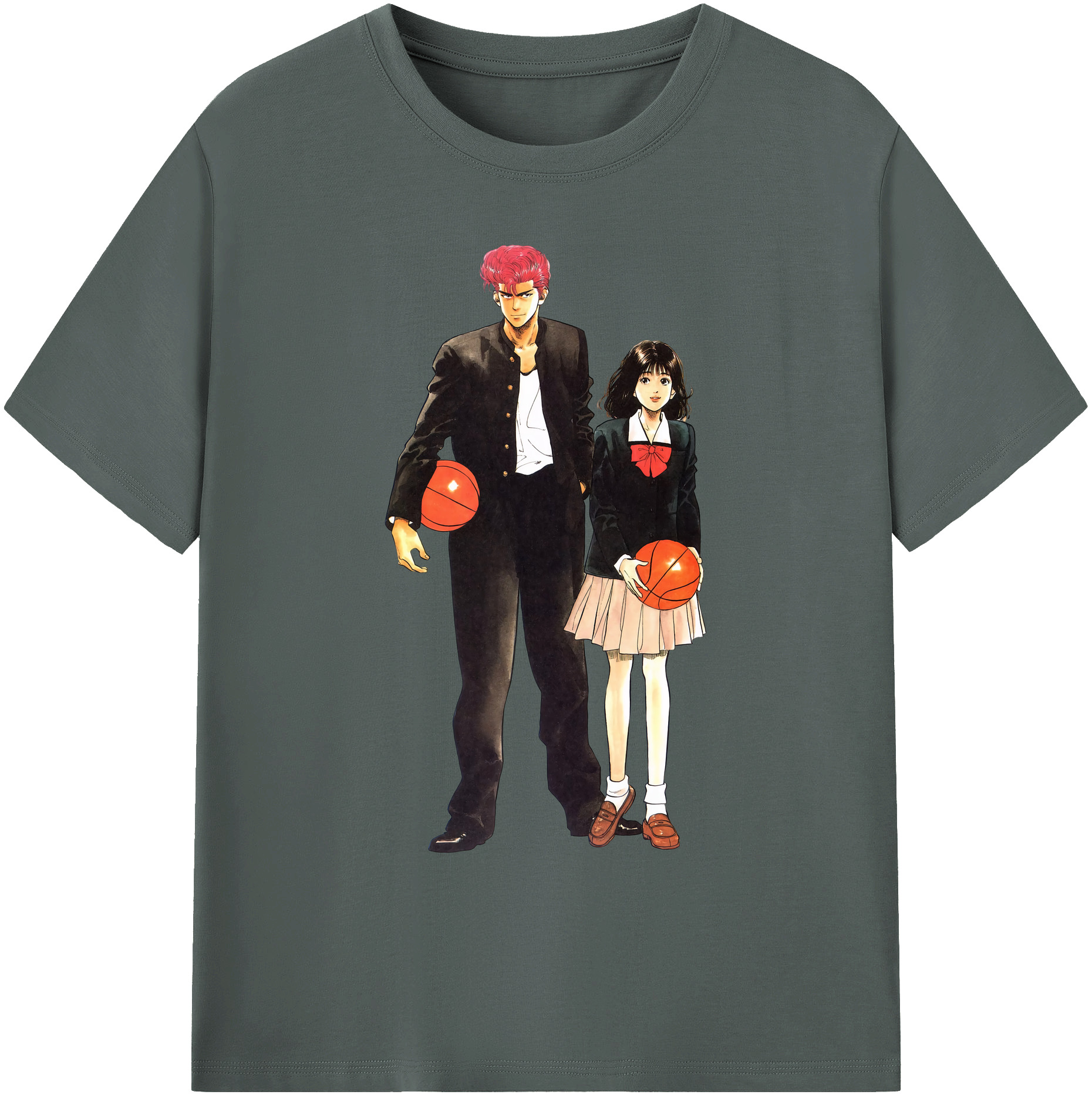 （画像用） SLAM DUNK／スラムダンク 綿100％ メンズ半袖Tシャツ｜肌触りやわらか＆通気性